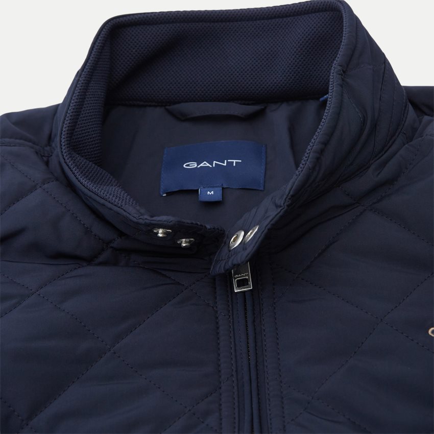 Gant Jackets QUILTED WINDCHEATER 7006080. EVENING BLUE